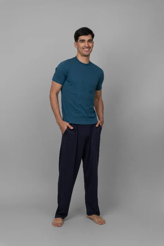 Navy Men's Lounger Set Cheap pajama sets