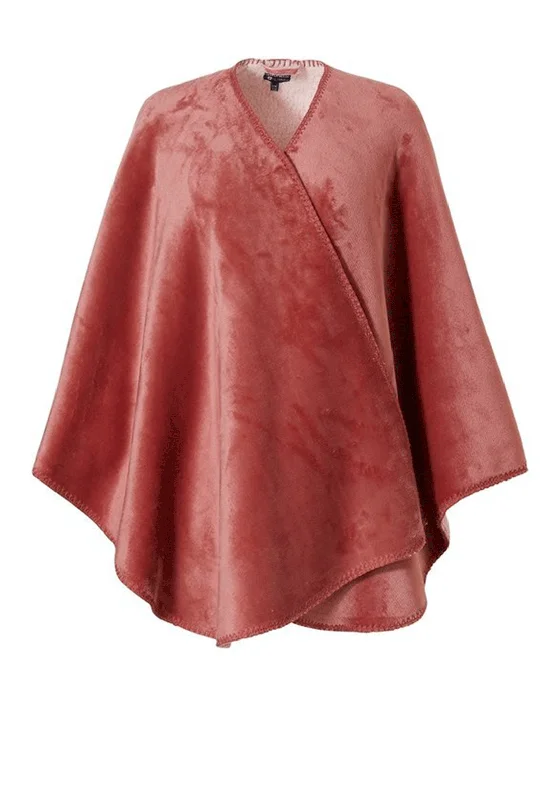 Pastunette Fluffy Lounge Cape, Pink Shorts pajama sets