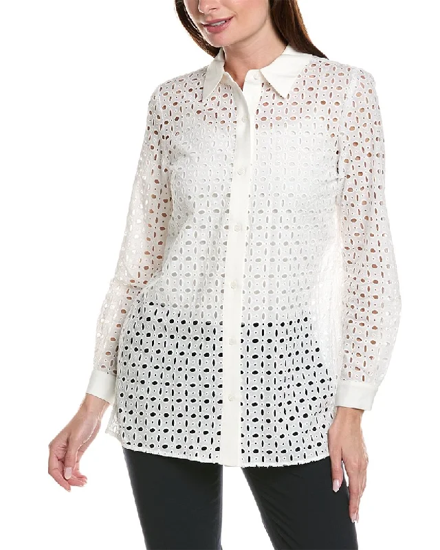 Anne Klein Button-Down Tunic Premium sweaters