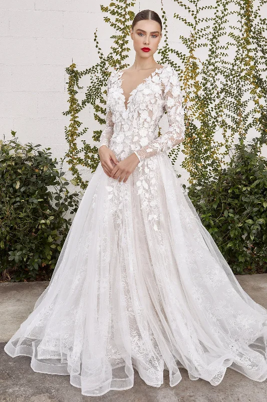 Yvaine Gowns: Ethereal Floral Gown for Enchanting Brides Ruffle Wedding Gown