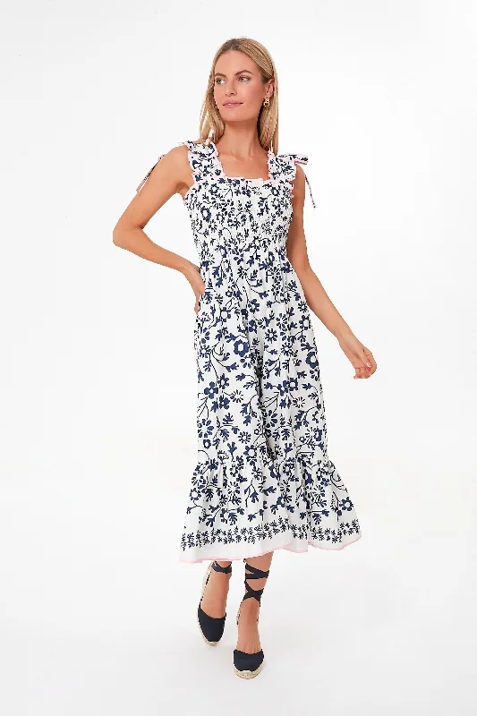 Indigo Daisy Bow Tie Midi Dress Minimalist midi dresses