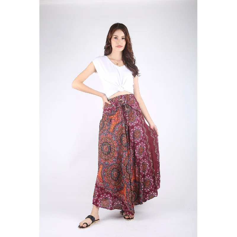 Mandala Women's Bohemian Skirt in Red SK0033 020114 06 High-low unclassified skirts