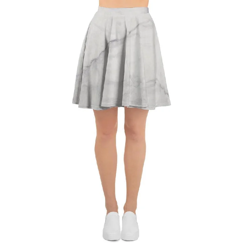 White Marble Women's Skirt Street style unclassified skirts