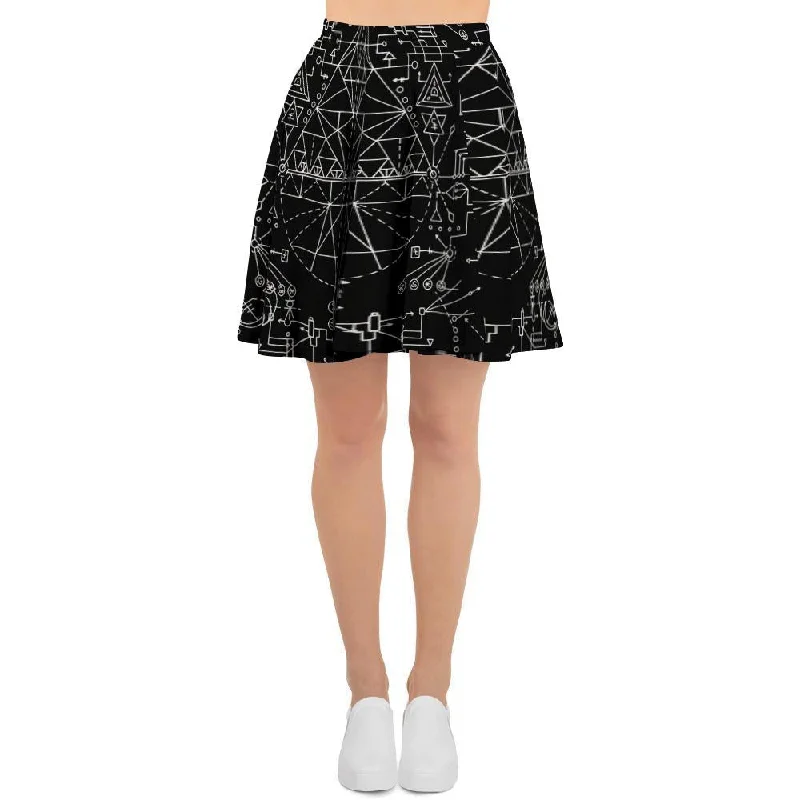 Witch Symbol Gothic Women's Skirt Elegant unclassified skirts