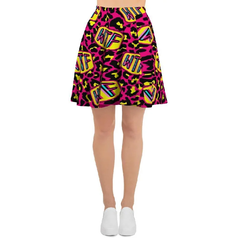 WTF Cheetah Hiphop Graffiti Print Women's Skirt Trendy new unclassified skirts