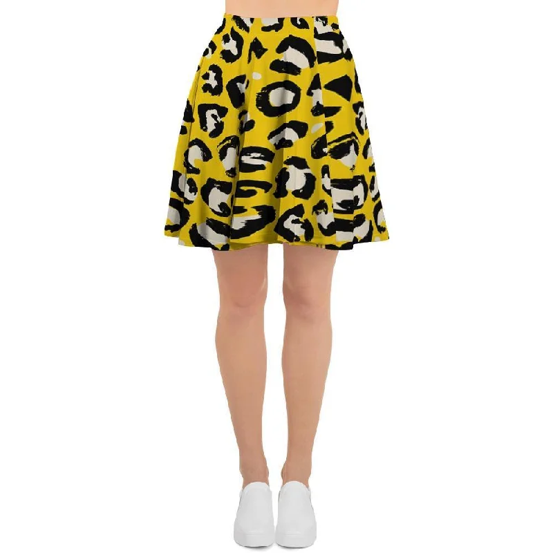 Yellow Leopard Women's Skirt Anniversary unclassified skirts