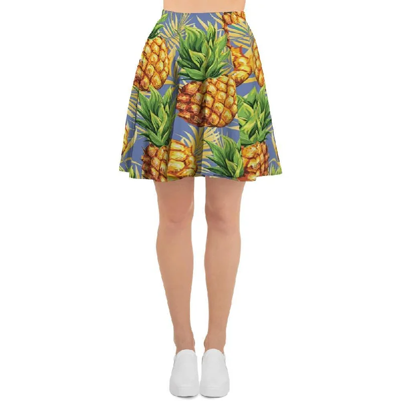 Yellow Pineapple Hawaiian Print Women's Skirt Formal unclassified skirts