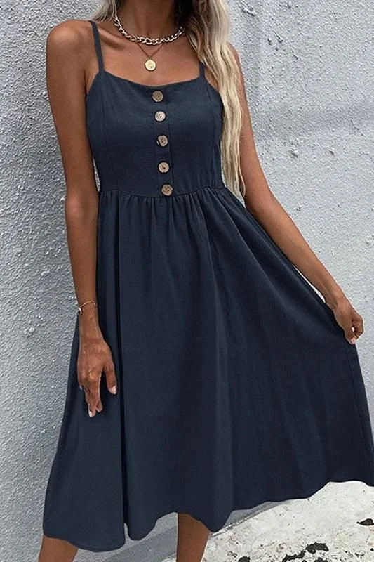 SOLID COLOR SLING LONG DRESS Sexy little black maxi dresses