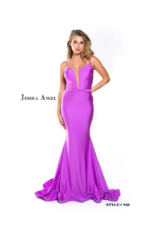 Jessica Angel Sleeveless Long Mermaid Dress 851 Edgy maxi dresses