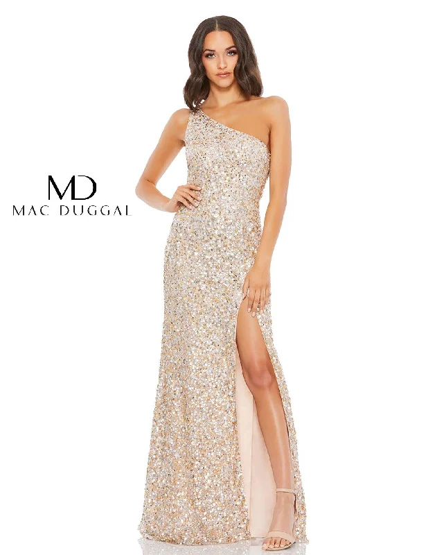 Mac Duggal 10729 Long Shoulder Prom Dress Sale High-end maxi dresses