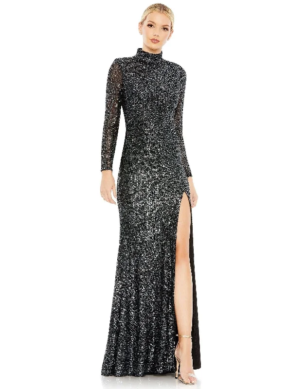 Mac Duggal 42014 Long Sleeve Formal Prom Dress Y2K maxi dresses