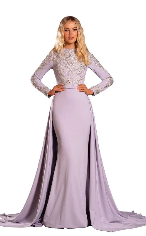 Portia And Scarlett 21241 Long Sleeve Prom Dress Street style maxi dresses