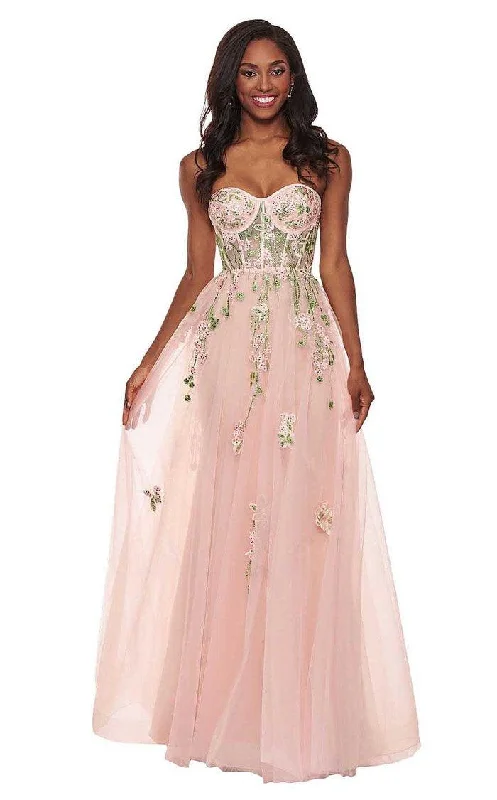 Rachel Allan Prom Strapless Long Formal Dress 6474 Best maxi dresses for curvy figures