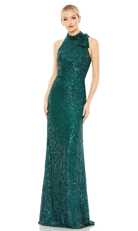 Ieena Duggal - 11280 Sequin Bow Accent Halter Gown Best party dresses for petites