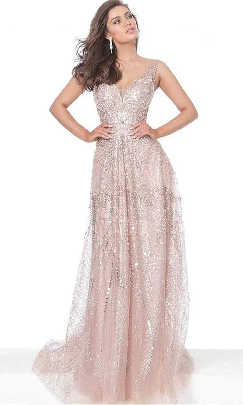 Jovani - 03203 Crystalline Embellished A-Line Gown Budget-friendly party dresses