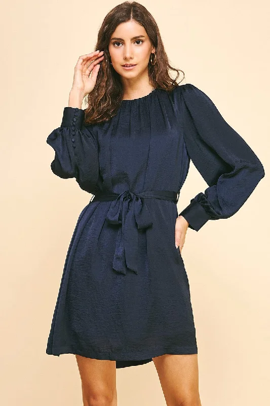 A Simply Glow Navy Dress Backless unclassified dresses