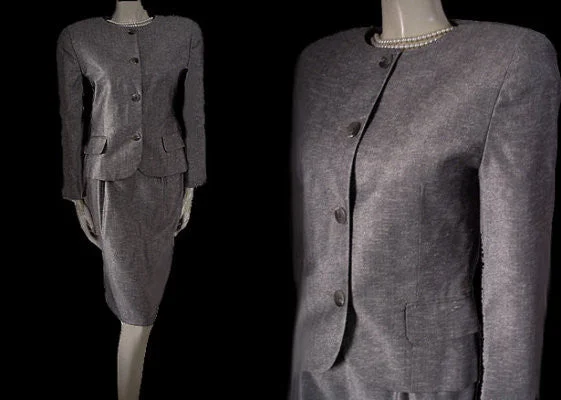 BEAUTIFUL VINTAGE CHRISTIAN DIOR I. MAGNIN CLASSIC SUIT  IN BLACK & WHITE Office unclassified dresses