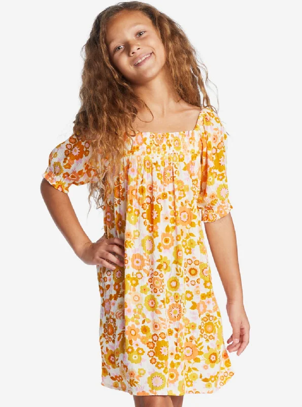 BILLABONG GIRLS Feelin Sweet Babydoll Dress Ruffled unclassified dresses