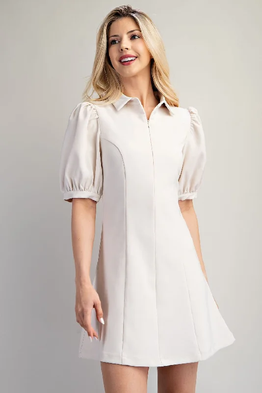 Brunch At Noon Cream Dress Comfortable unclassified dresses