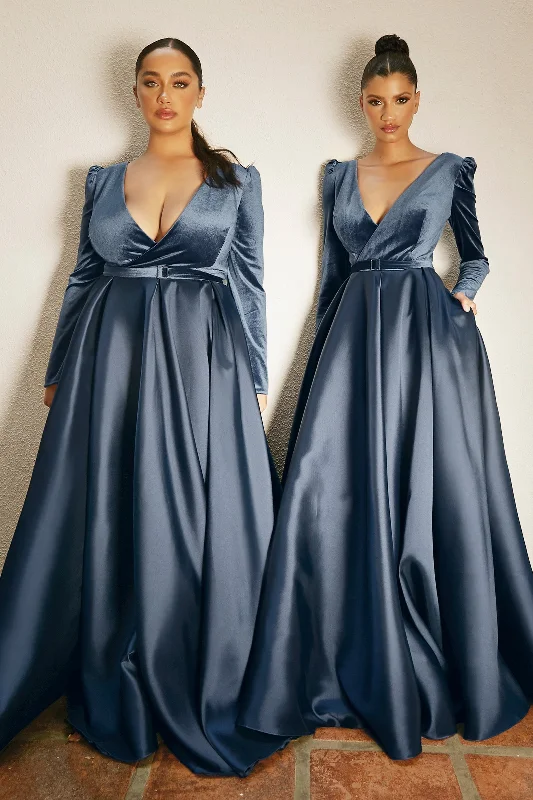 Cinderella Divine CD226: Captivating Velvet Gown for Unforgettable Occasions Office unclassified dresses