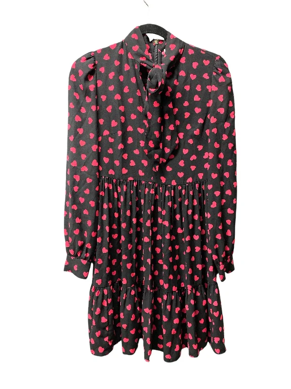 Dress Designer By Kate Spade In Black & Pink, Size: 0 Trendy new unclassified dresses