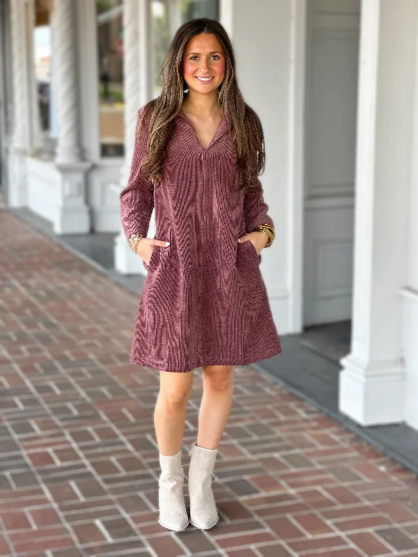 Favorite Corduroy Plum Dress Discounted unclassified dresses