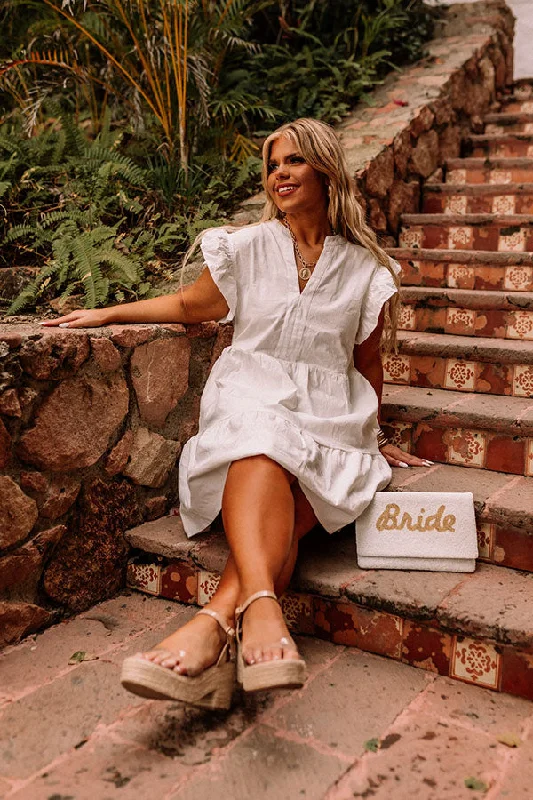 Front Porch Swinging Dress In White Curves Chiffon unclassified dresses