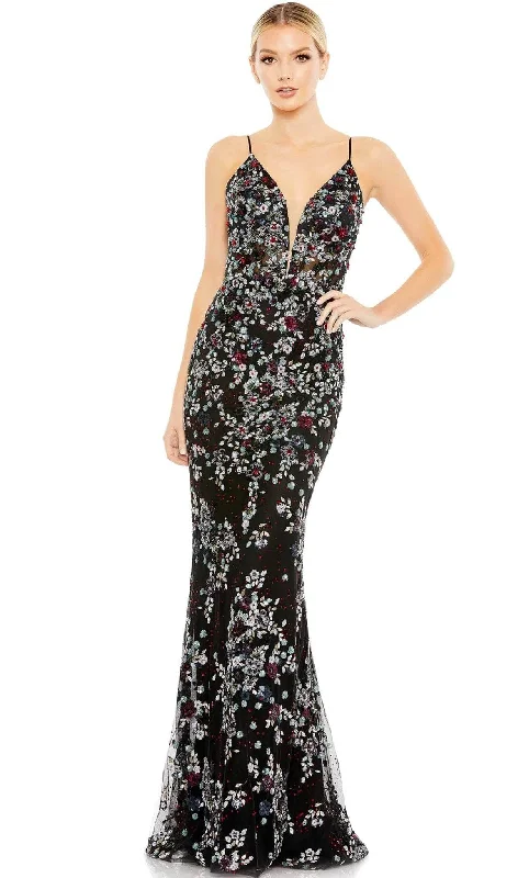 Mac Duggal 20332 - Floral Gown Lightweight floral dresses for hot weather