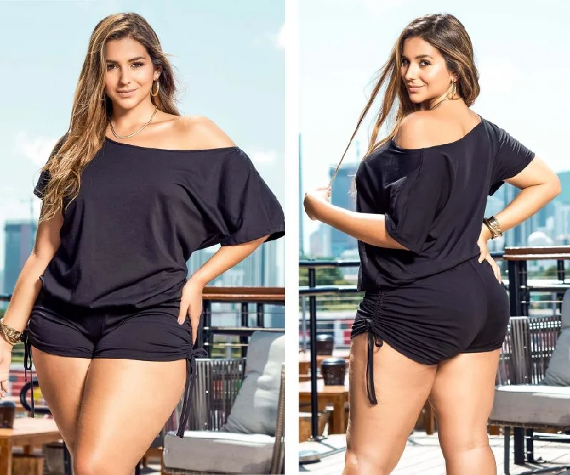 Mapale 5736X Romper Color Black A-line unclassified dresses