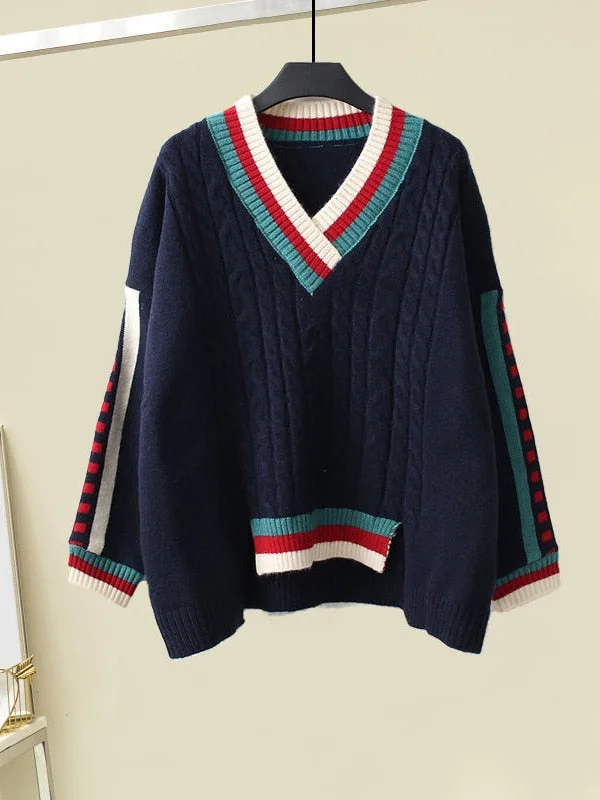 navy sweater