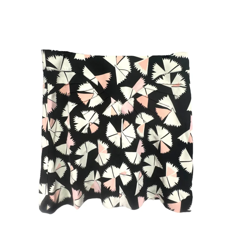 Pinwheel Flower Silk Mini Skirt Designer Marc By Marc Jacobs, Size 2 Mini Skirt Trendy