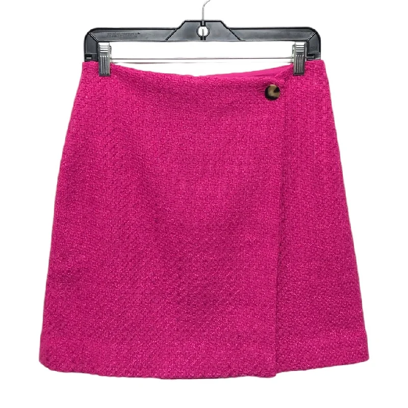 Skirt Mini & Short By Ann Taylor In Pink, Size: 4 Skater Mini Skirt