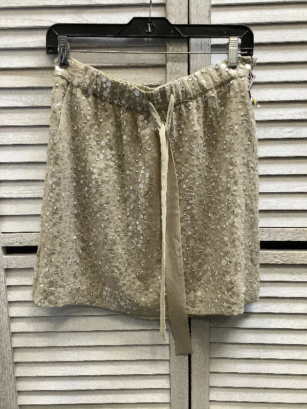 Skirt Mini & Short By Ann Taylor In Tan, Size: S Trendy Mini Skirt