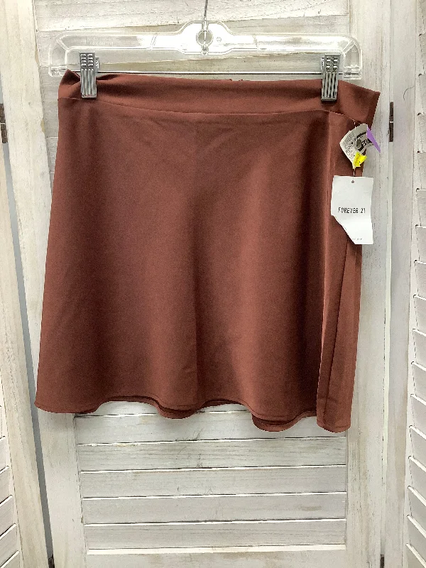 Skirt Mini & Short By Forever 21 In Bronze, Size: M High-Waist Skirt Look