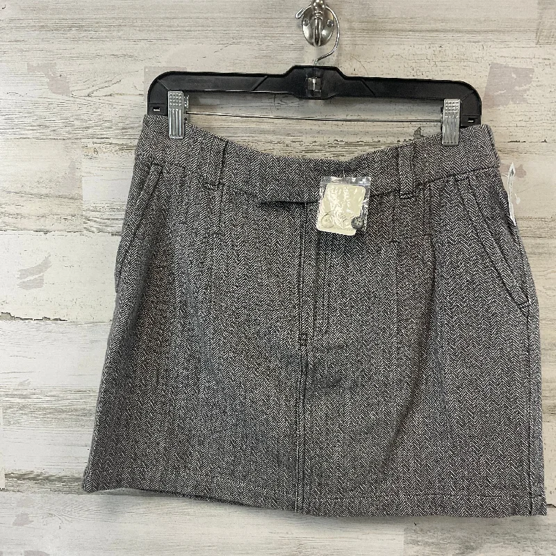 Skirt Mini & Short By Free People In Grey, Size: S High-waist Denim Skirt