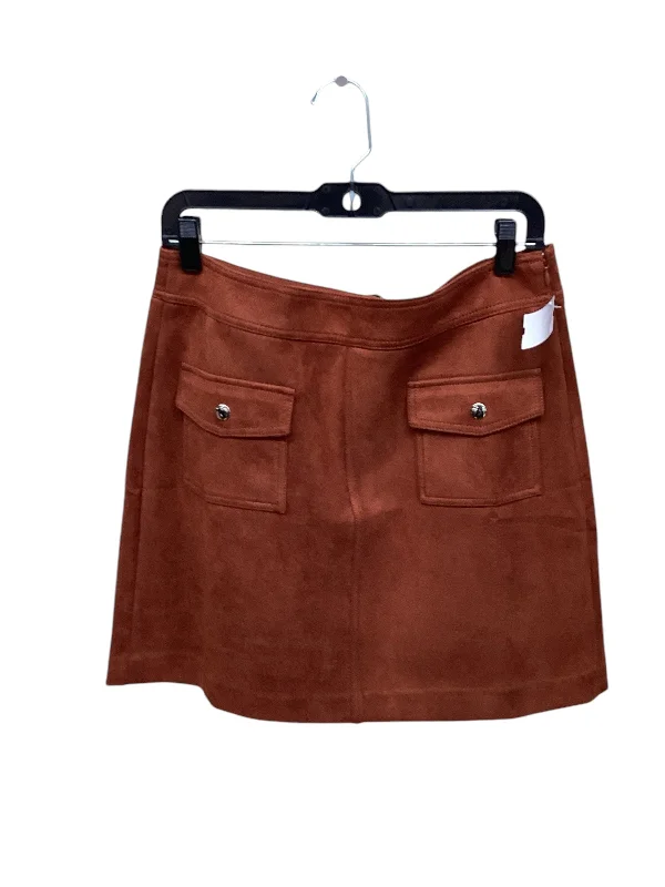 Skirt Mini & Short By Loft In Orange, Size: 10 Mini Skirt Casual