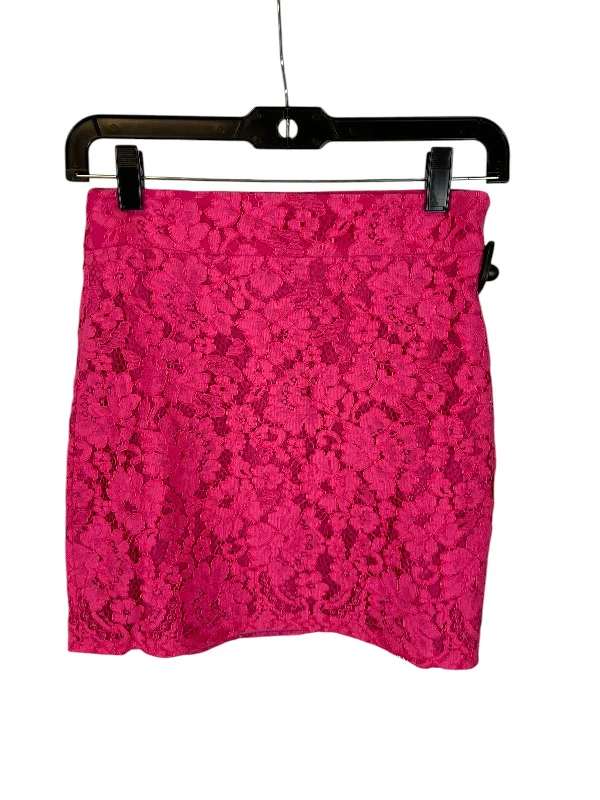 Skirt Mini & Short By Milly In Pink, Size: 4 Pleated Mini Skirt