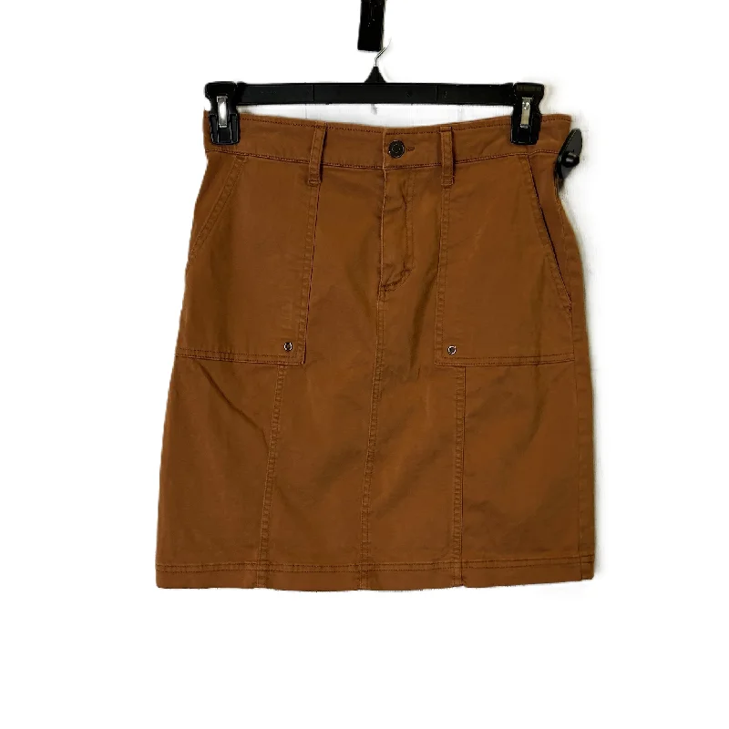 Skirt Mini & Short By Neiman Marcus In Brown, Size: M Soft Denim Skirt