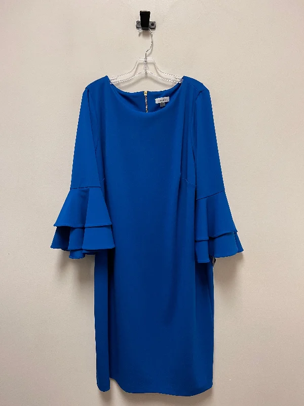 Blue Dress Casual Midi Calvin Klein, Size 2x Casual Midi Skirt