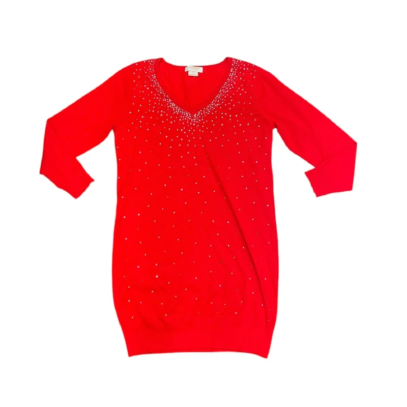 Dress Sweater By Cocomo In Red, Size: 2x Soft Sweater Dress