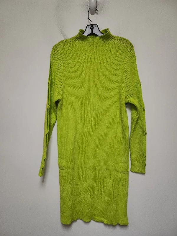 Dress Sweater By Eloquii In Green, Size: 2x Fall Knit Sweater