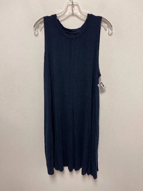 Navy Dress Casual Midi Time And Tru, Size 2x Soft Wool Midi