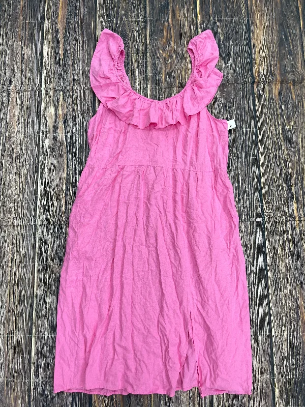 Pink Dress Casual Midi Ava & Viv, Size 3x Winter Midi Outfit