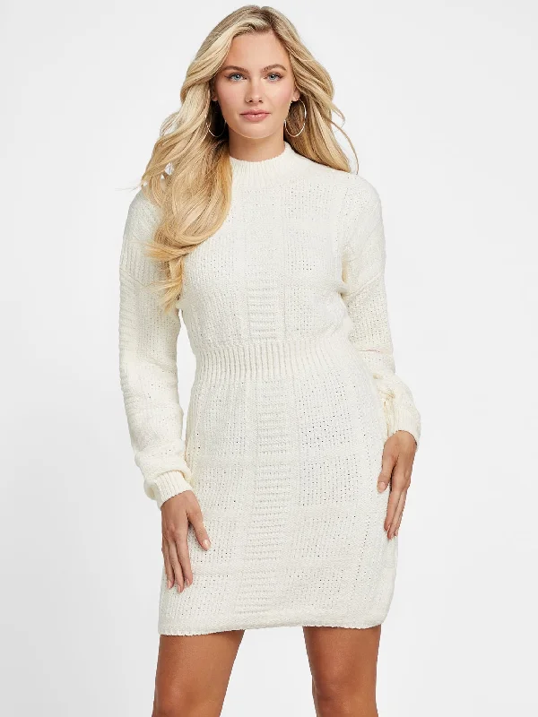 Polly Sweater Dress Fitted Sweater Dress