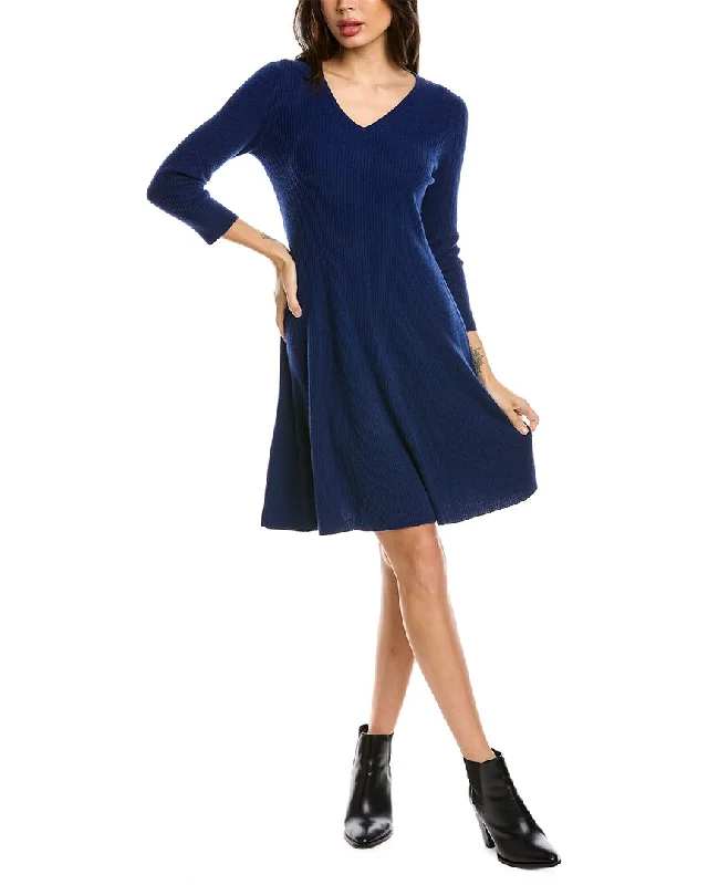 sofiacashmere A-Line Cashmere Sweaterdress Cozy Sweater Gown