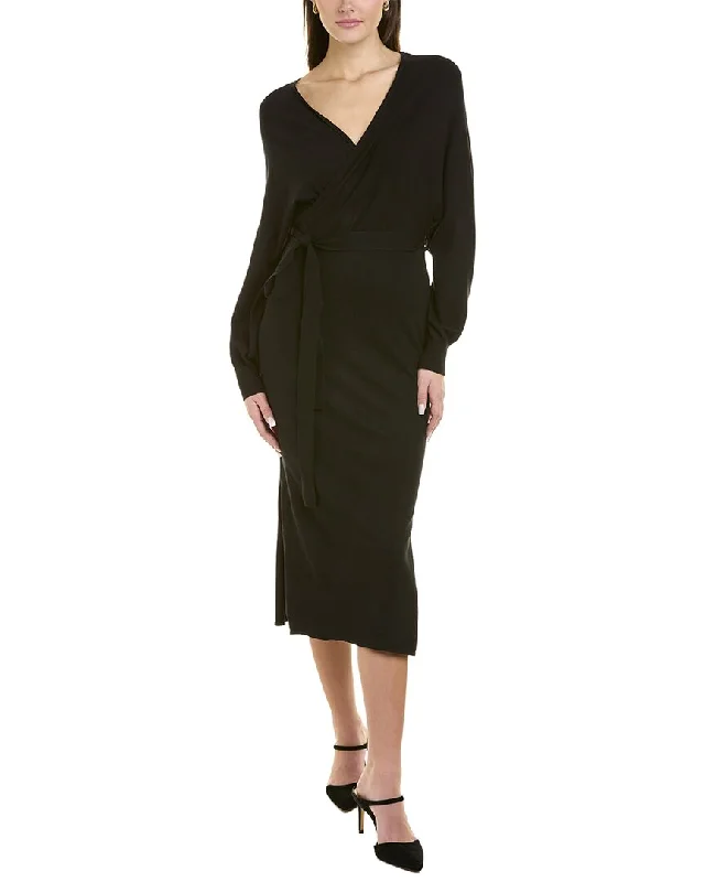 Taylor Surplice Sweaterdress Casual Sweater Gown