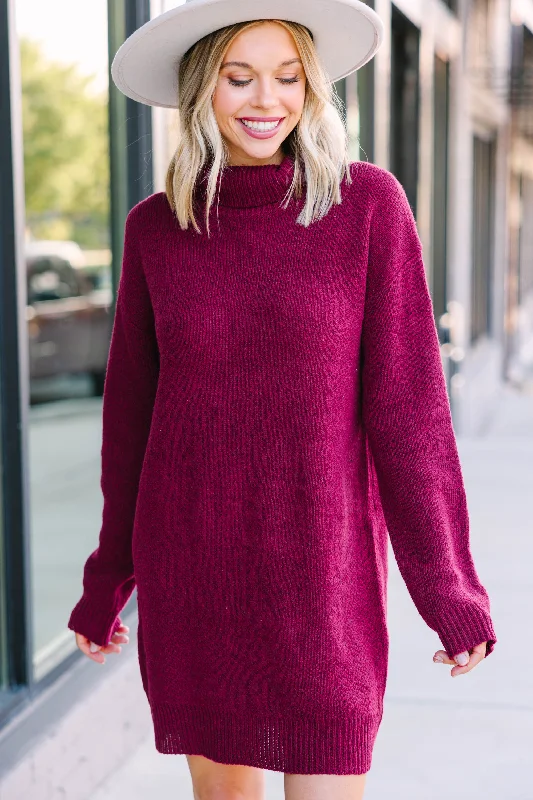 What Goes Around Lave Red Sweater Dress Bodycon Sweater Dress