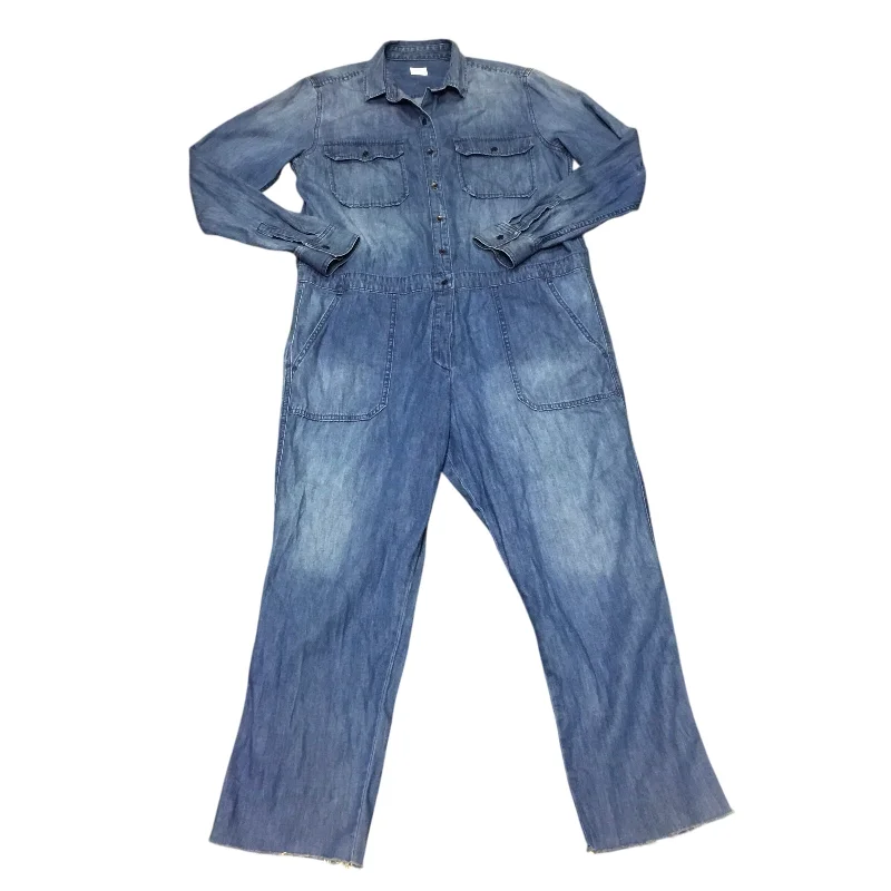 Jumpsuit By Gap In Blue Denim, Size: L Trendy Denim Skirt