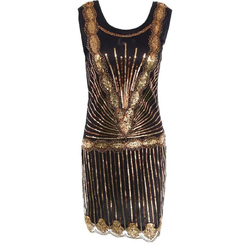 Sexy Short sleeveless sequined dress Shiny Sequin Dress