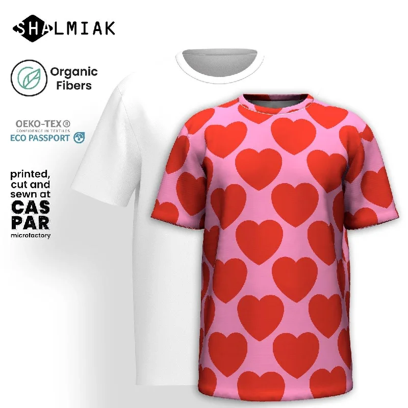 ELLIE LOVE red- T-shirt  (organic cotton) Shirt Dress Party